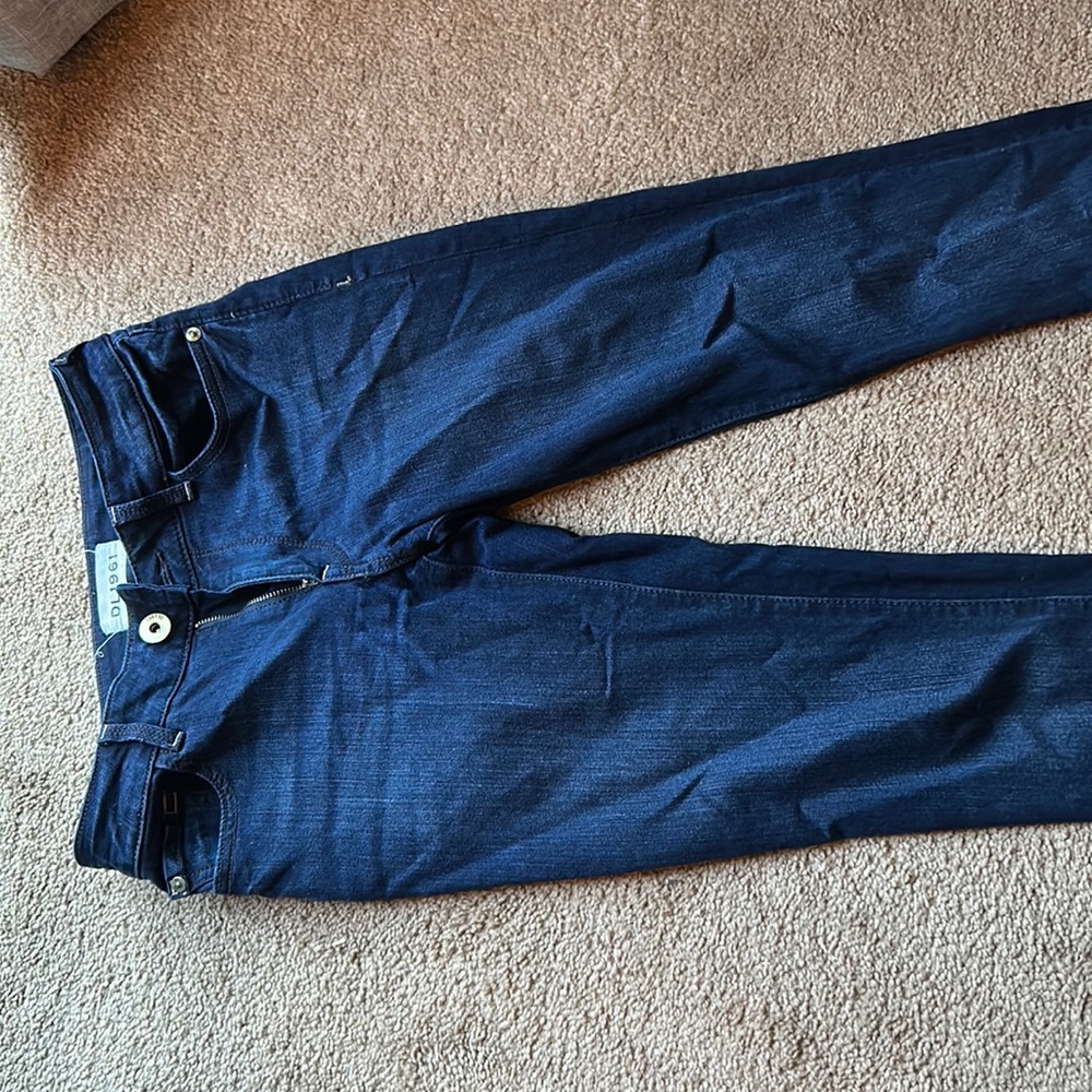 Dark blue jeans